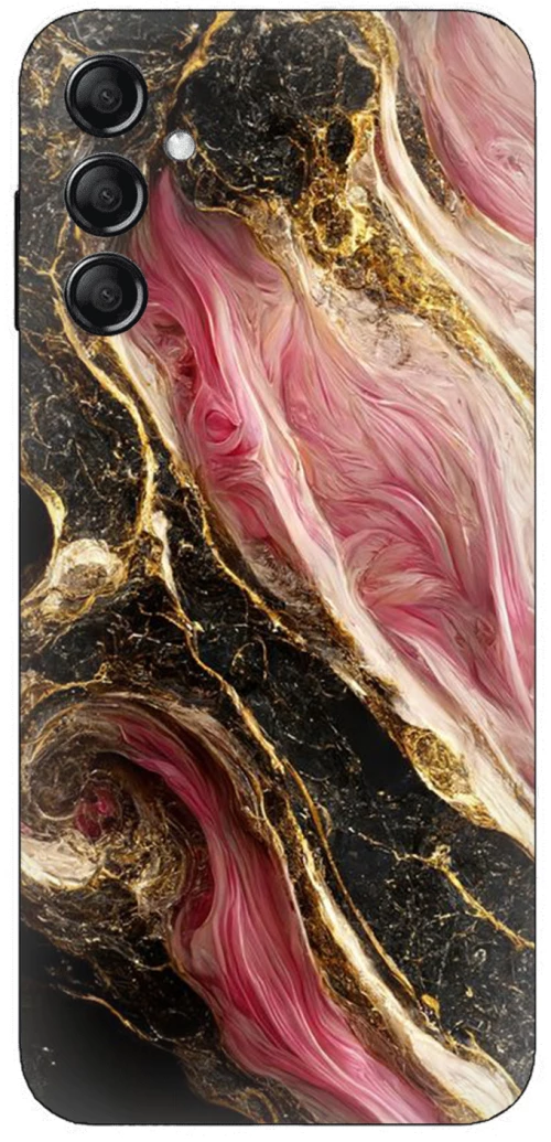 Marble Black-Pink Θήκη για Samsung Galaxy A15 4G/5G