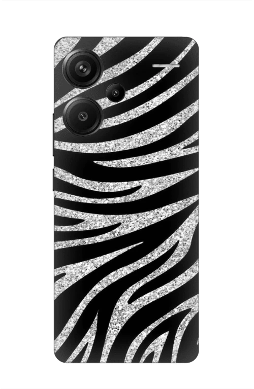 Animal Print Zebra Silicone Case Θήκη για Xiaomi Redmi Note 13 Pro Plus 5G