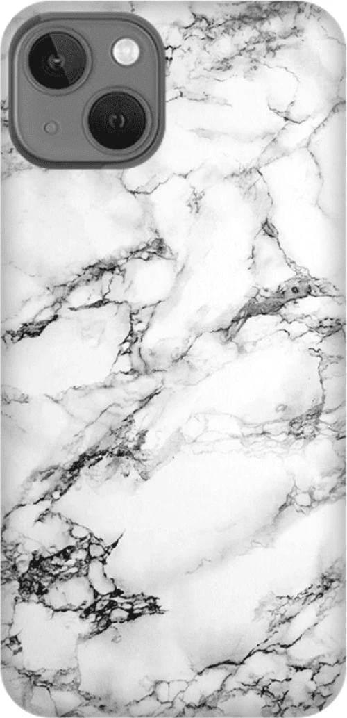 MARBLE WHITE Silicone case Θήκη για iPhone 15 Plus