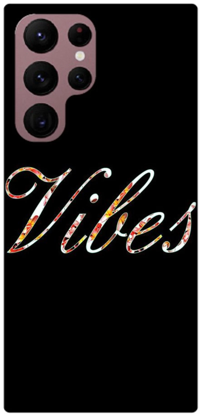 BLACK VIBES Silicone case θήκη για Galaxy S23 Ultra