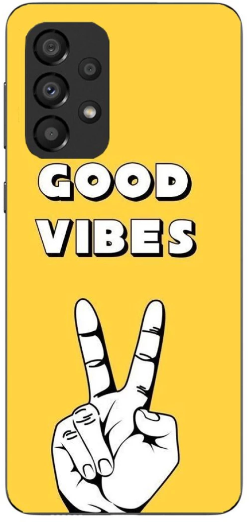 YELLOW GOOD VIBES Silicone case Θήκη για Samsung Galaxy A53 5G