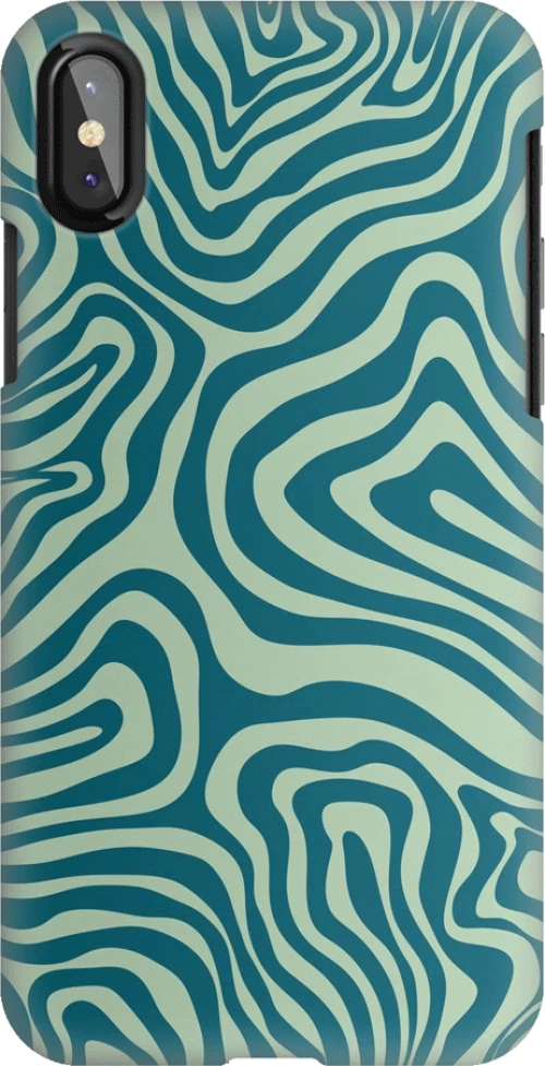 GREEN LINES Silicone Case Θήκη για Iphone XS