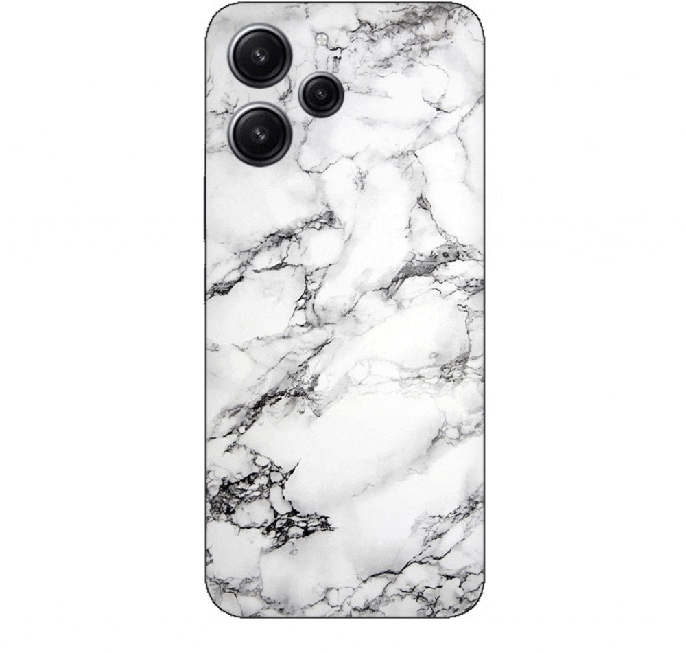 MARBLE WHITE Silicone case Θήκη για Xiaomi Redmi 12