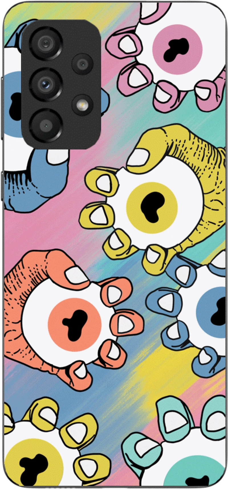 Colored Eyes Silicone case Θήκη για Samsung Galaxy A53 5G