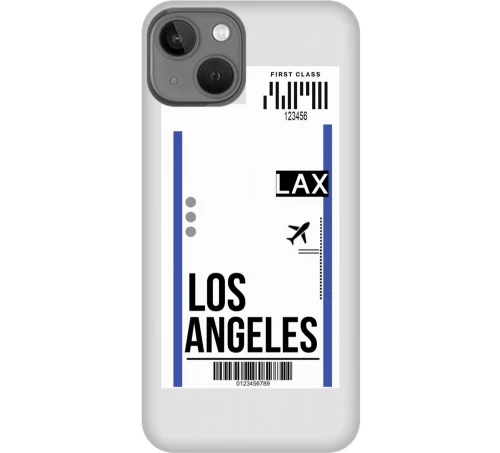 Travel To Los Angeles Silicone Διαφανη Θήκη για iPhone 14 plus