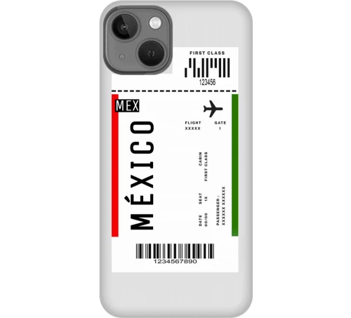 Travel To Mexico Silicone Διαφανη Θήκη για iPhone 13 mini