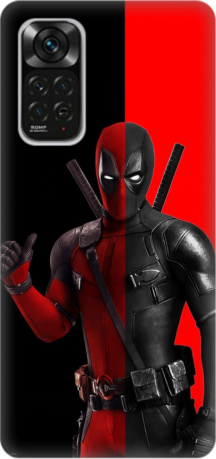 wade wilson Silicone case Θήκη για Xiaomi Redmi 11 Pro / Note 11 Pro 5G red black
