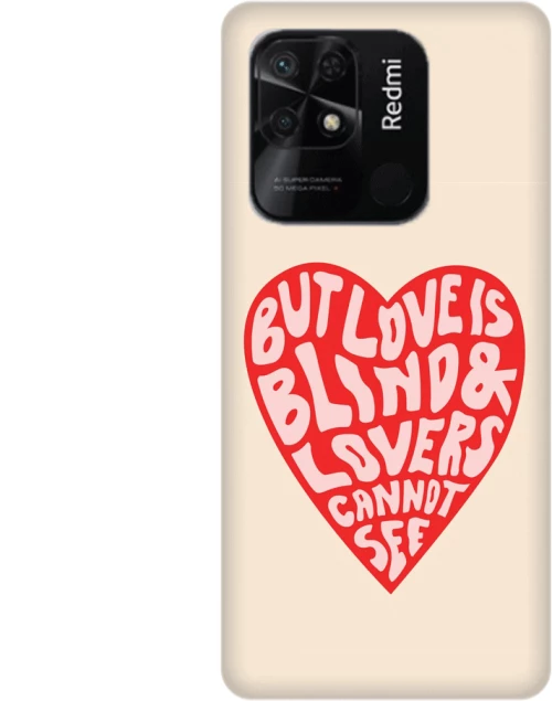 Heart Silicone case Θήκη για Xiaomi Redmi 10C red