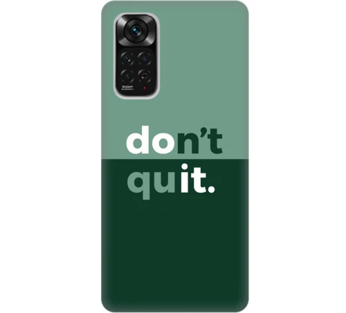 don't quit Silicone case Θήκη για Xiaomi Redmi Note11 Pro / Note 11 Pro 5G green