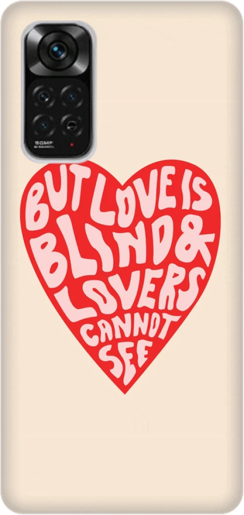 Heart Silicone case Θήκη για Xiaomi Redmi Note 11/11S 4G red