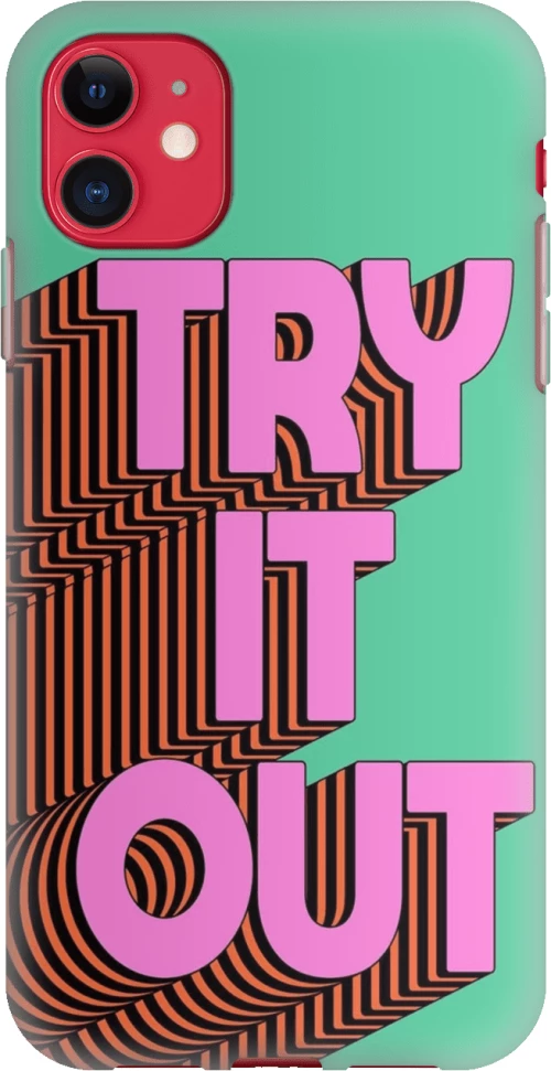 Try it out Silicone case Θήκη για iPhone 11 green