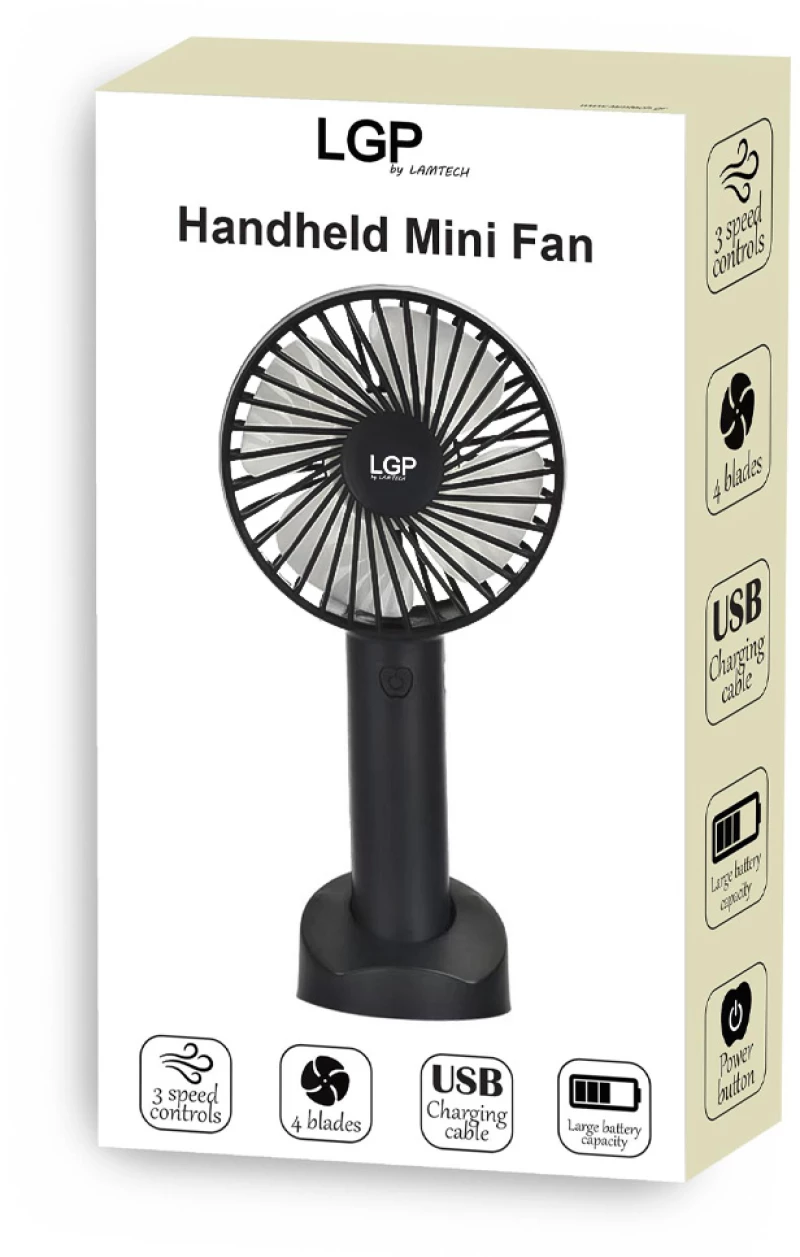 LGP HANDHELD MINI FAN BLACK