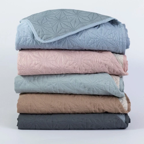 Κουβερλί Μονό (160x240) Stellar Γκρι-Γκρι ανοιχτό Borea