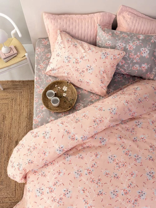 Σετ Σεντόνια Μονά (110x200+30) Με Λάστιχο Fashion Life FL6261 βαμβακερά Palamaiki