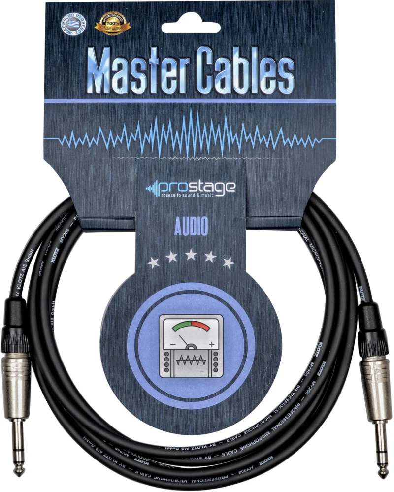 Prostage TS-15 - Επαγγελματικό καλώδιο Jack 1/4 TRS - Jack 1/4 TRS 15 μέτρα