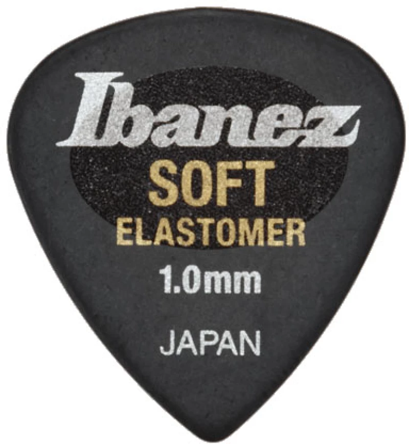 Ibanez EL16ST10S-HBK Soft Elastomer Black - Πένα Short Teardrop 1.0mm