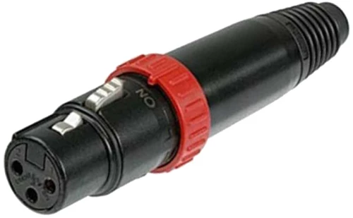 Neutrik NC-3FXS-B - Βύσμα XLR 3-Pin θηλυκό προέκτασης με διακόπτη on/off σε χρώμα Black