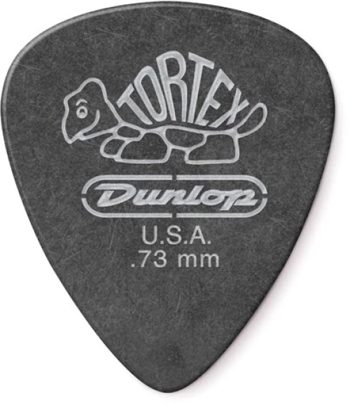 Dunlop 488R-0.73 - Πένα Tortex Pitch Black 0.73mm