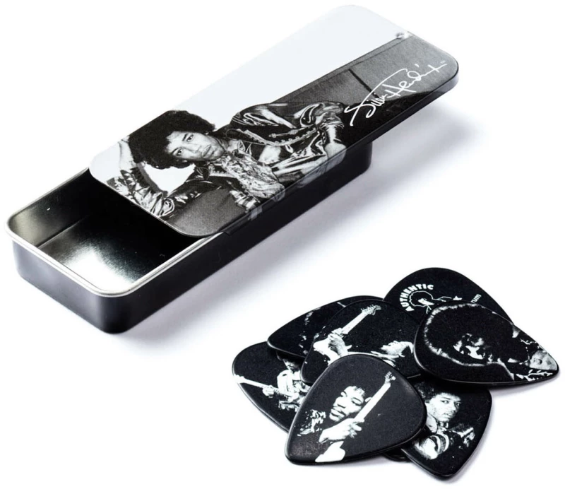 Dunlop JH-PT05H - Πένες Jimi Hendrix Silver Portrait 6 τεμάχια