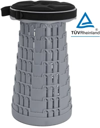 POWERTECH πτυσσόμενο καρεκλάκι HUH-0236 με μαξιλάρι  αντοχή έως 250kg  25.5x45cm  γκρι