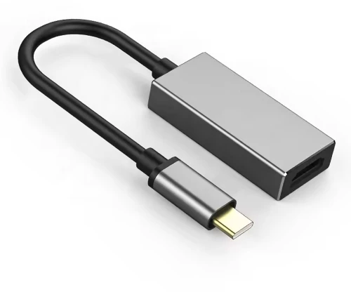 Adapter DeTech, USB-C - HDMI (F), 4K, 30Hz, Gray - 17834