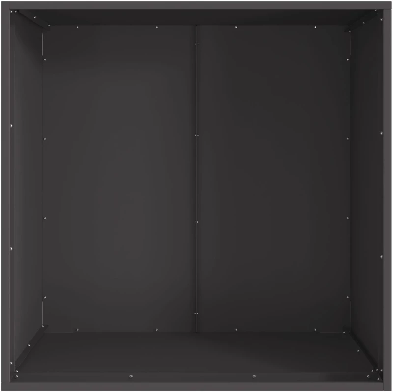 vidaXL Τζάκι Τετράγωνο Μαύρο 80x80x43 εκ. Ατσάλι