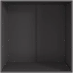 vidaXL Τζάκι Τετράγωνο Μαύρο 80x80x43 εκ. Ατσάλι