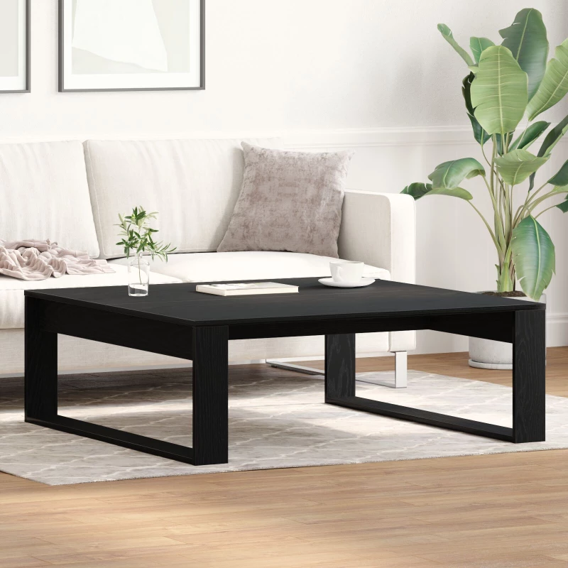 vidaXL Τραπεζάκι σαλονιού Μαύρο Δρυς 100x100x35 εκ Επεξεργασμένο ξύλο
