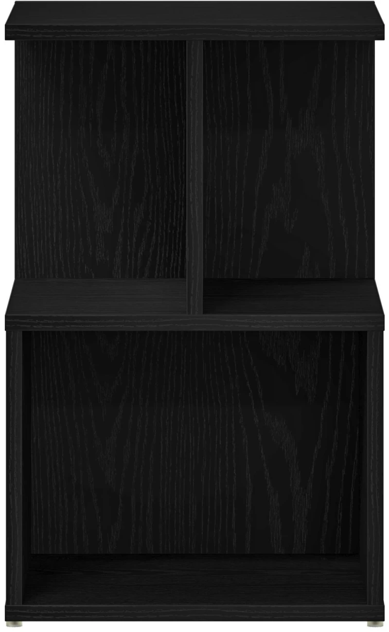 vidaXL Κομοδίνα 2 τεμ Μαύρη Δρυς 35x35x55 εκ Κατασκευασμένο ξύλο