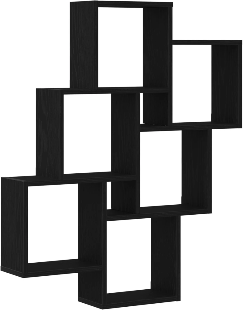 vidaXL Ντουλάπι Τοίχου Μαύρη Δρυς 78x15x92 εκ. Φτιαγμένο από Ξύλο
