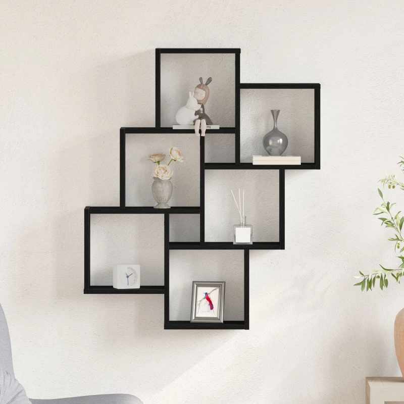 vidaXL Ντουλάπι Τοίχου Μαύρη Δρυς 78x15x92 εκ. Φτιαγμένο από Ξύλο