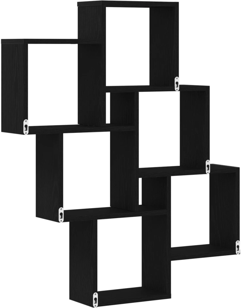 vidaXL Ντουλάπι Τοίχου Μαύρη Δρυς 78x15x92 εκ. Φτιαγμένο από Ξύλο