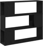 vidaXL Ράφι Βιβλίων Μαύρη Δρυς 100x24x94 εκ Επεξεργασμένο Ξύλο