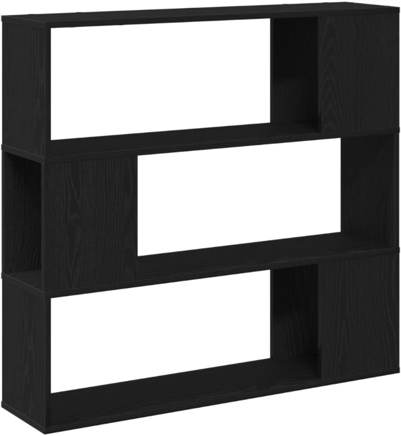 vidaXL Ράφι Βιβλίων Μαύρη Δρυς 100x24x94 εκ Επεξεργασμένο Ξύλο
