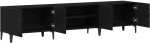 vidaXL Ντουλάπα Τηλεόρασης Μαύρο Δρυς 180x31,5x40 εκ Επεξεργασμένο Ξύλο