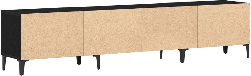 vidaXL Ντουλάπα Τηλεόρασης Μαύρο Δρυς 180x31,5x40 εκ Επεξεργασμένο Ξύλο