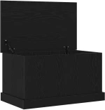vidaXL Κουτί Αποθήκευσης Μαύρο Δρυς 70x40x38 εκ. Κατασκευασμένο Ξύλο
