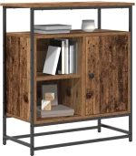 vidaXL Μπουφές Παλιού Ξύλου 69x35x80 εκ Επεξεργασμένο Ξύλο και Χάλυβας