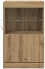 vidaXL Μπουφές με LED Φωτιστικά Καπιτονέ 41x37x67 εκ.