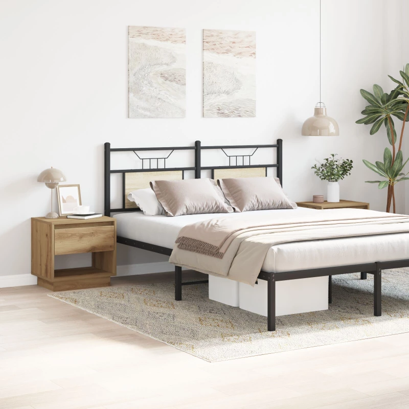 vidaXL Κομοδίνο 2 τεμ Καρυδί 45x34x47 εκ Ξύλο Γεννητριών