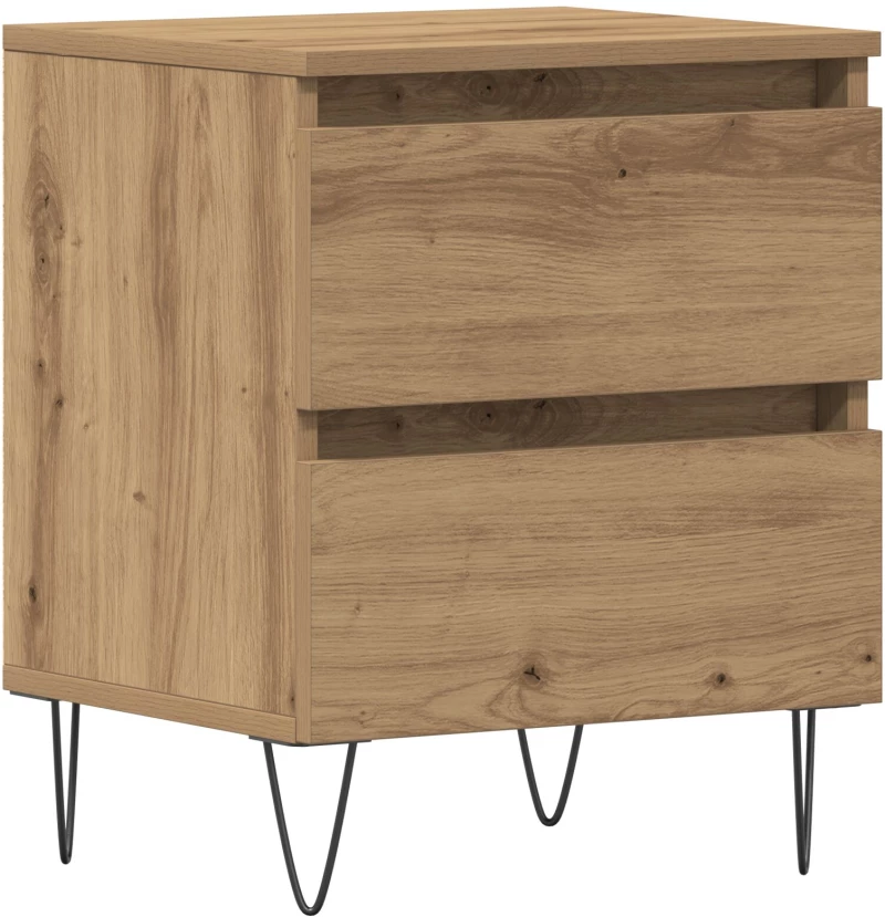vidaXL Κομοδίνο Artisan Oak 40x35x50 εκ. Κατασκευασμένο ξύλο