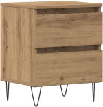 vidaXL Κομοδίνο Artisan Oak 40x35x50 εκ. Κατασκευασμένο ξύλο