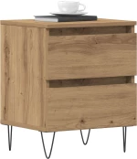 vidaXL Κομοδίνο Artisan Oak 40x35x50 εκ. Κατασκευασμένο ξύλο