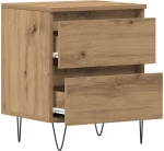 vidaXL Κομοδίνο Artisan Oak 40x35x50 εκ. Κατασκευασμένο ξύλο