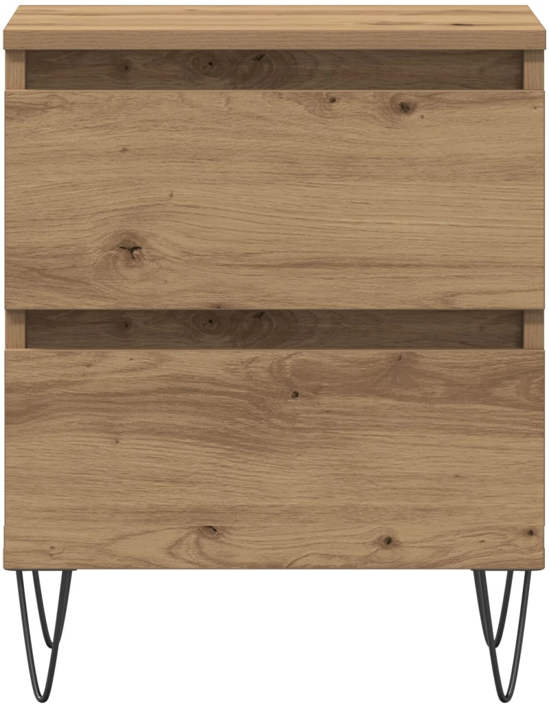 vidaXL Κομοδίνο Artisan Oak 40x35x50 εκ. Κατασκευασμένο ξύλο