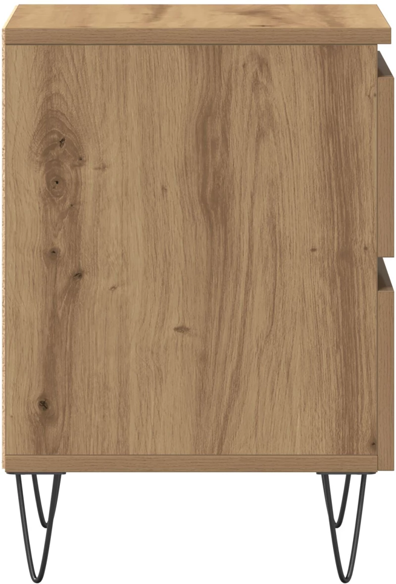 vidaXL Κομοδίνο Artisan Oak 40x35x50 εκ. Κατασκευασμένο ξύλο