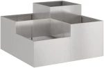 vidaXL Κήπος Γλάστρα 80x80x48 εκ Ανοξείδωτο ατσάλι