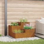 vidaXL Κήπος Γλάστρα 100x100x60 εκ. Από ανθεκτικό ατσάλι