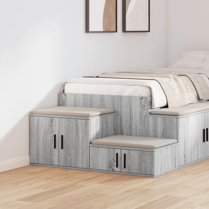 vidaXL Ντουλάπι Αποθήκευσης Γκρι Σονόμα 118x41x40 εκ. Φτιαγμένο από Ξύλο