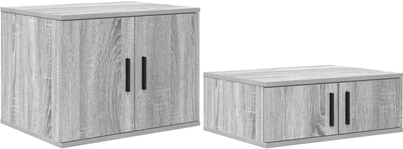 vidaXL Ντουλάπι Αποθήκευσης Γκρι Σονόμα 118x41x40 εκ. Φτιαγμένο από Ξύλο